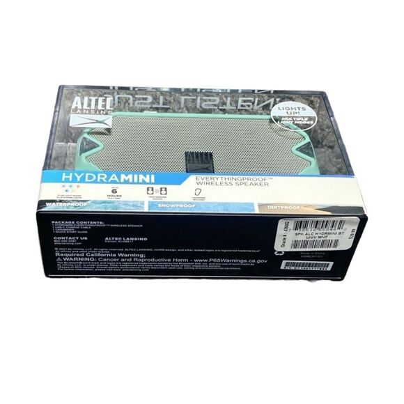 Altec Lansing HydraMini Bluetooth Speaker Mint IP67 Waterproof Shockproof NEW - Picture 3 of 5
